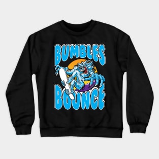 Abominable Snowman Yeti Snowboarder - Bumbles Bounce Crewneck Sweatshirt